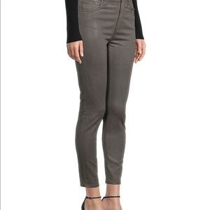 Joe’s jeans The Charlie high-ride olive coated slim fit crop